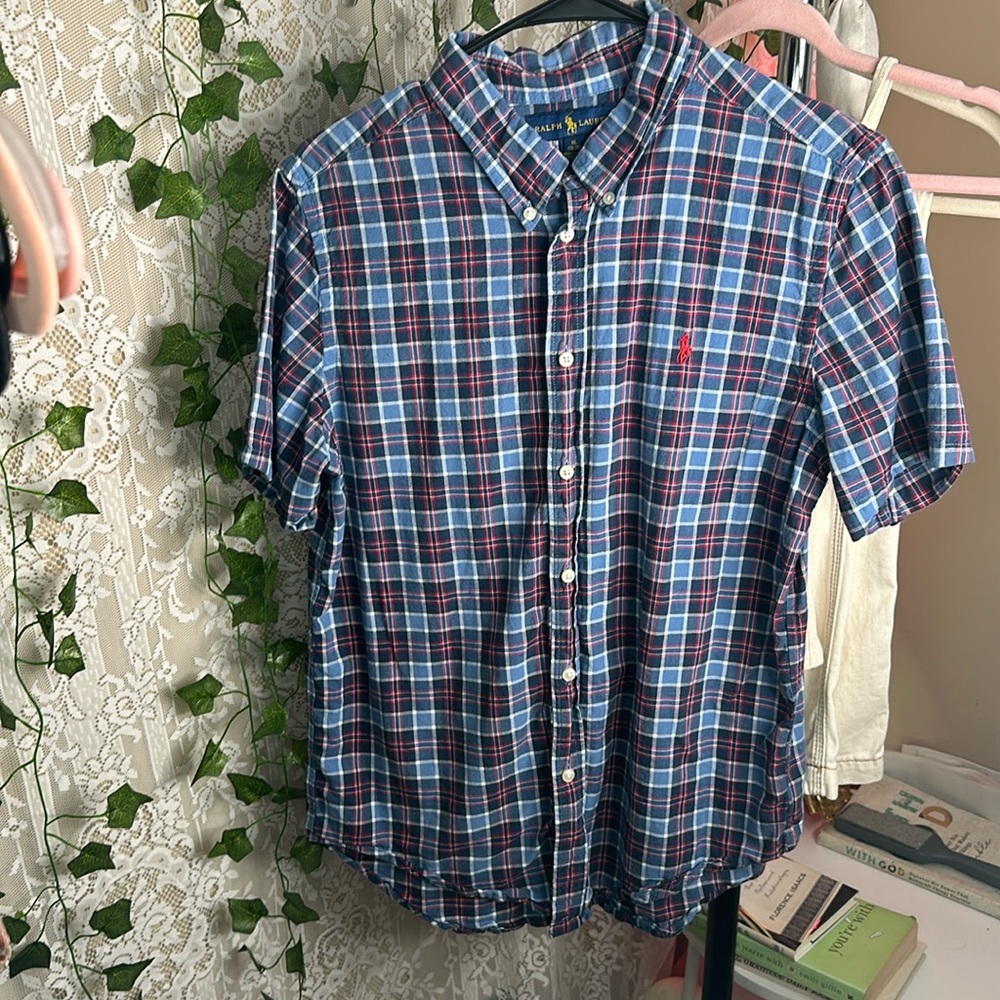 RALPH LAUREN Boys Button-Down Plaid